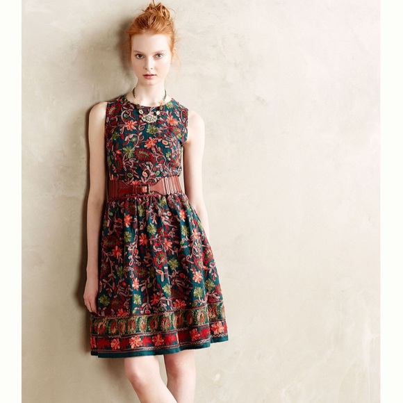 Anthropologie Adelyn Rae embroidered dress - Picture 3 of 12
